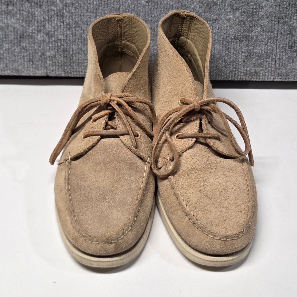 Todd Snyder x Sebago Docksides Mens 10.5M Tan Suede Chukka Moc Toe Boat Shoes